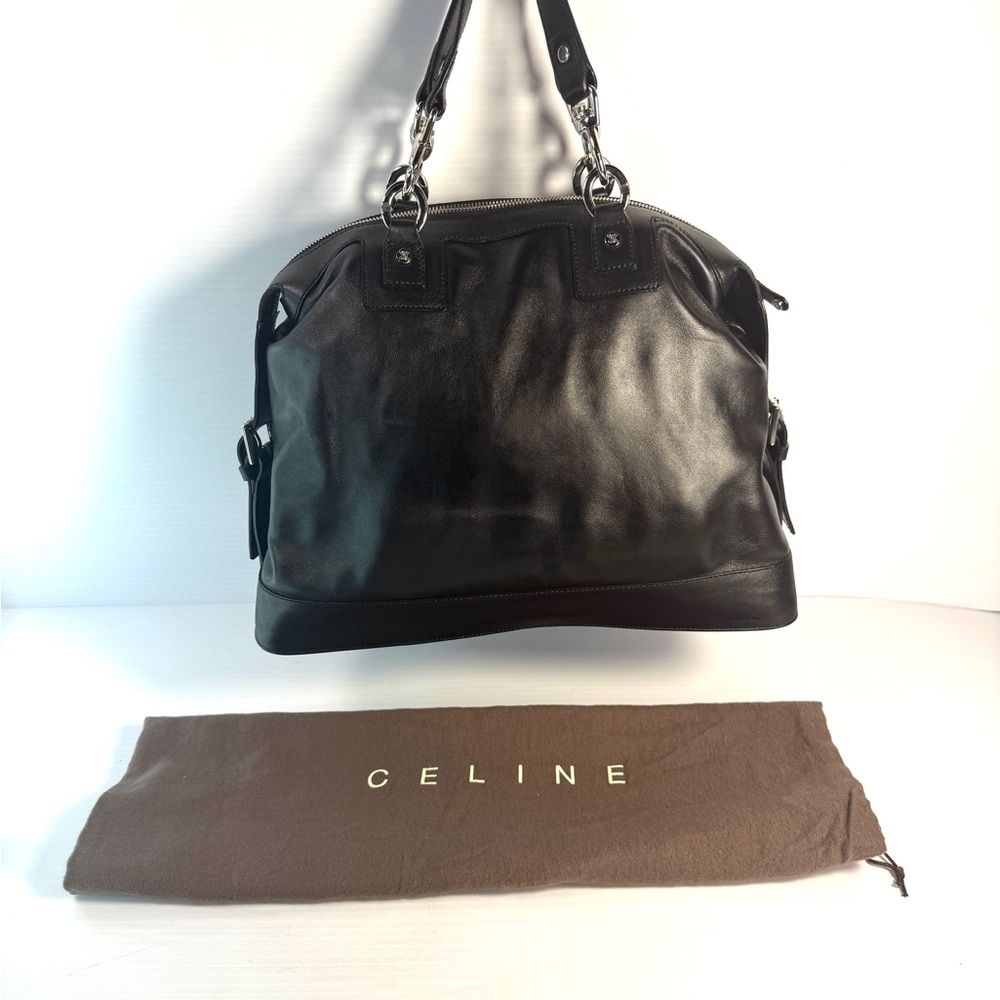Celine Black Leather Handbag  with Brown Dust Bag
